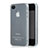 Soft Silicone Gel Transparent Matte Finish Case for Apple iPhone 4S White