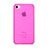 Soft Silicone Gel Transparent Matte Finish Cover for Apple iPhone 4 Pink