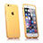 Soft Transparent Flip Case for Apple iPhone 6S Plus Gold