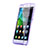 Soft Transparent Flip Case for Huawei G Play Mini Purple