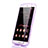 Soft Transparent Flip Case for Huawei G7 Plus Purple