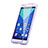 Soft Transparent Flip Case for Huawei Honor 7 Purple