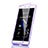 Soft Transparent Flip Case for Huawei P8 Purple