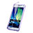 Soft Transparent Flip Case for Samsung Galaxy A5 Duos SM-500F Purple