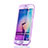 Soft Transparent Flip Case for Samsung Galaxy S6 Edge SM-G925 Purple