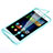 Soft Transparent Flip Cover for Huawei P8 Lite Sky Blue