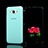 Soft Transparent Flip Cover for Samsung Galaxy J7 SM-J700F J700H Sky Blue