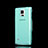 Soft Transparent Flip Cover for Samsung Galaxy Note 4 SM-N910F Sky Blue