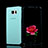 Soft Transparent Flip Cover for Samsung Galaxy Note 5 N9200 N920 N920F Sky Blue