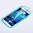 Soft Transparent Flip Cover for Samsung Galaxy S4 i9500 i9505 Sky Blue