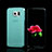 Soft Transparent Flip Cover for Samsung Galaxy S6 SM-G920 Sky Blue