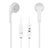 Sports Stereo Earphone Headphone In-Ear H08 White