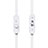 Sports Stereo Earphone Headphone In-Ear H08 White