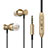 Sports Stereo Earphone Headphone In-Ear H34 Gold