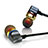 Sports Stereo Earphone Headset In-Ear H02 Gold