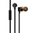 Sports Stereo Earphone Headset In-Ear H02 Gold