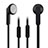 Sports Stereo Earphone Headset In-Ear H08 Black