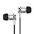 Sports Stereo Earphone Headset In-Ear H14 Silver