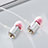 Sports Stereo Earphone Headset In-Ear H25 Silver