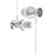 Sports Stereo Earphone Headset In-Ear H34 Silver