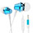 Sports Stereo Earphone Headset In-Ear H37 Blue