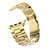 Stainless Steel Bracelet Band Strap for Apple iWatch 3 42mm Gold