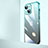 Transparent Crystal Gradient Hard Case Back Cover QC1 for Apple iPhone 13 Blue