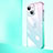 Transparent Crystal Gradient Hard Case Back Cover QC1 for Apple iPhone 13 Mini Green