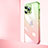 Transparent Crystal Gradient Hard Case Back Cover QC1 for Apple iPhone 13 Pro Max Pink