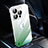 Transparent Crystal Gradient Hard Case Back Cover QC2 for Apple iPhone 13 Pro Max Green