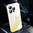 Transparent Crystal Gradient Hard Case Back Cover QC2 for Apple iPhone 13 Pro Max Yellow