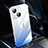 Transparent Crystal Gradient Hard Case Back Cover QC2 for Apple iPhone 14 Plus Blue