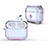 Transparent Crystal Hard Case Back Cover H01 for Apple AirPods Pro Hot Pink