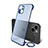 Transparent Crystal Hard Case Back Cover H01 for Apple iPhone 13 Blue