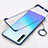 Transparent Crystal Hard Case Back Cover H01 for Huawei Enjoy 10S Blue
