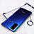 Transparent Crystal Hard Case Back Cover H01 for Huawei Honor 30 Lite 5G Blue