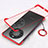 Transparent Crystal Hard Case Back Cover H01 for Huawei Mate 40 Pro+ Plus Red