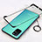 Transparent Crystal Hard Case Back Cover H01 for OnePlus 8T 5G Black