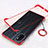 Transparent Crystal Hard Case Back Cover H01 for Oppo A32 Red