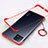 Transparent Crystal Hard Case Back Cover H01 for Oppo A72 5G Red