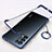 Transparent Crystal Hard Case Back Cover H01 for Oppo Reno5 5G Blue