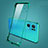 Transparent Crystal Hard Case Back Cover H01 for Oppo Reno7 Pro 5G Green