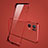 Transparent Crystal Hard Case Back Cover H01 for Oppo Reno7 Pro 5G Red