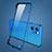 Transparent Crystal Hard Case Back Cover H01 for Oppo Reno7 SE 5G Blue