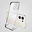 Transparent Crystal Hard Case Back Cover H01 for Oppo Reno8 5G Silver