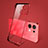 Transparent Crystal Hard Case Back Cover H01 for Oppo Reno9 Pro+ Plus 5G Red