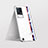 Transparent Crystal Hard Case Back Cover H01 for Vivo iQOO 8 Pro 5G Black