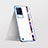 Transparent Crystal Hard Case Back Cover H01 for Vivo iQOO 8 Pro 5G Blue