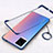 Transparent Crystal Hard Case Back Cover H01 for Vivo V20 Pro 5G Blue