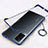 Transparent Crystal Hard Case Back Cover H01 for Vivo X60 5G Blue